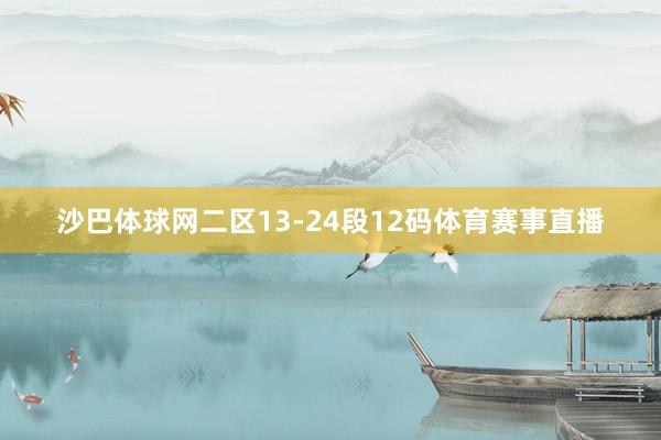 沙巴体球网二区13-24段12码体育赛事直播