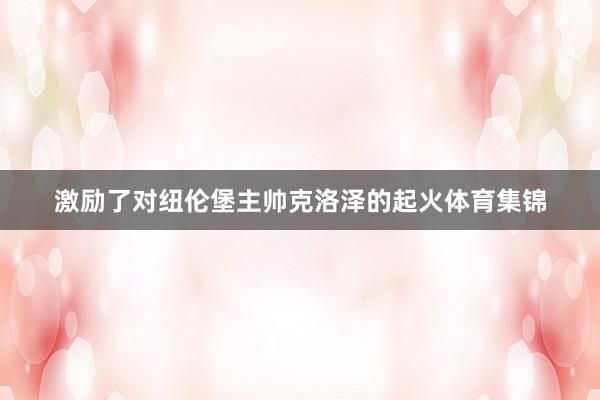 激励了对纽伦堡主帅克洛泽的起火体育集锦