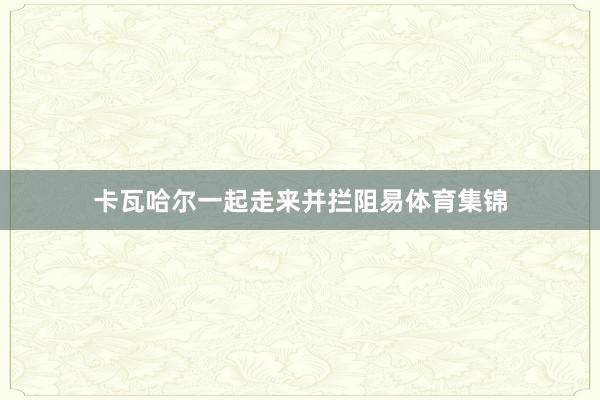 卡瓦哈尔一起走来并拦阻易体育集锦