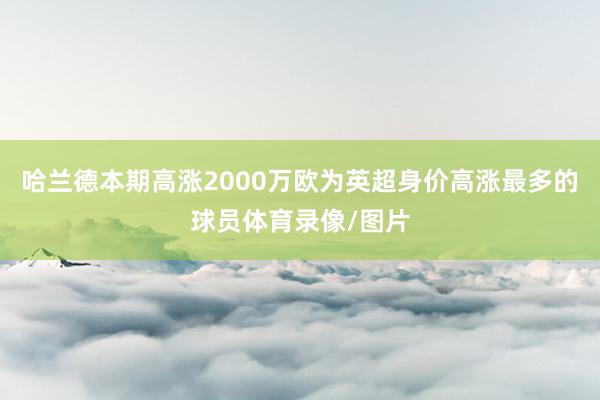 哈兰德本期高涨2000万欧为英超身价高涨最多的球员体育录像/图片